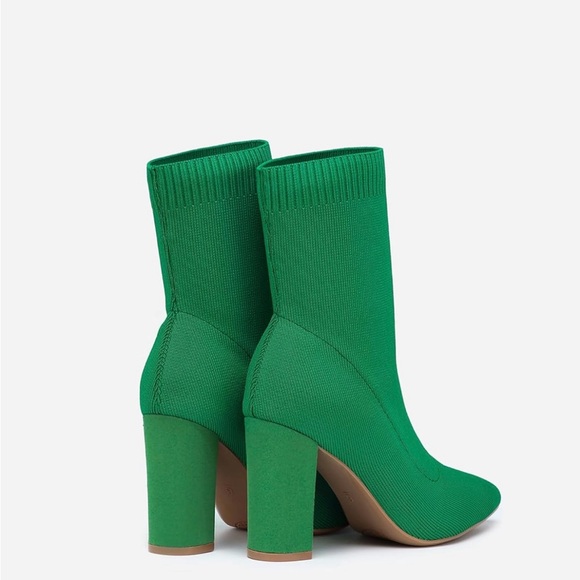 Green Women's Mousse FIT Newbella Ankle Boots, Sz.8 - Picture 5 of 14